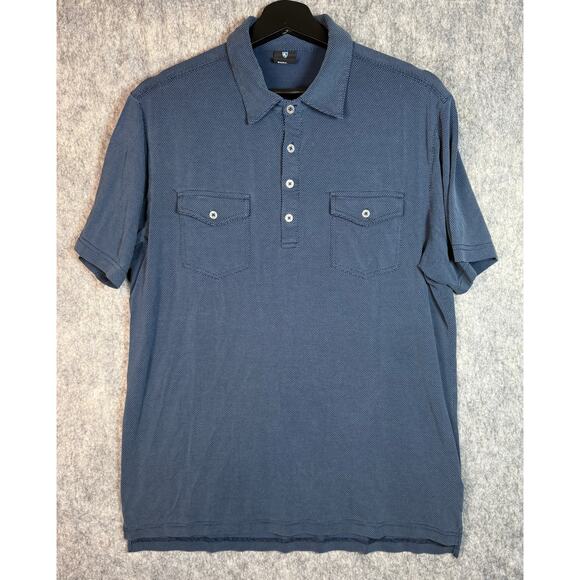 Kuhl Other - Kuhl Mens Lightweight Blue Chest Pocket Polo Shirt Stretch - Large